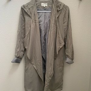 JOLT | DRAPE FRONT HOODED ANORAK JACKET